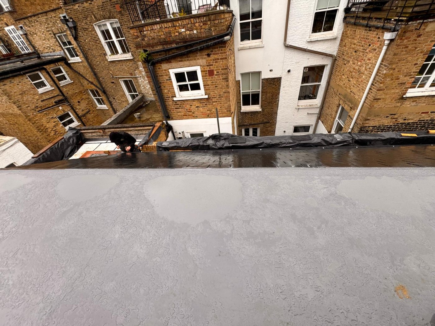 Flat roof preparation