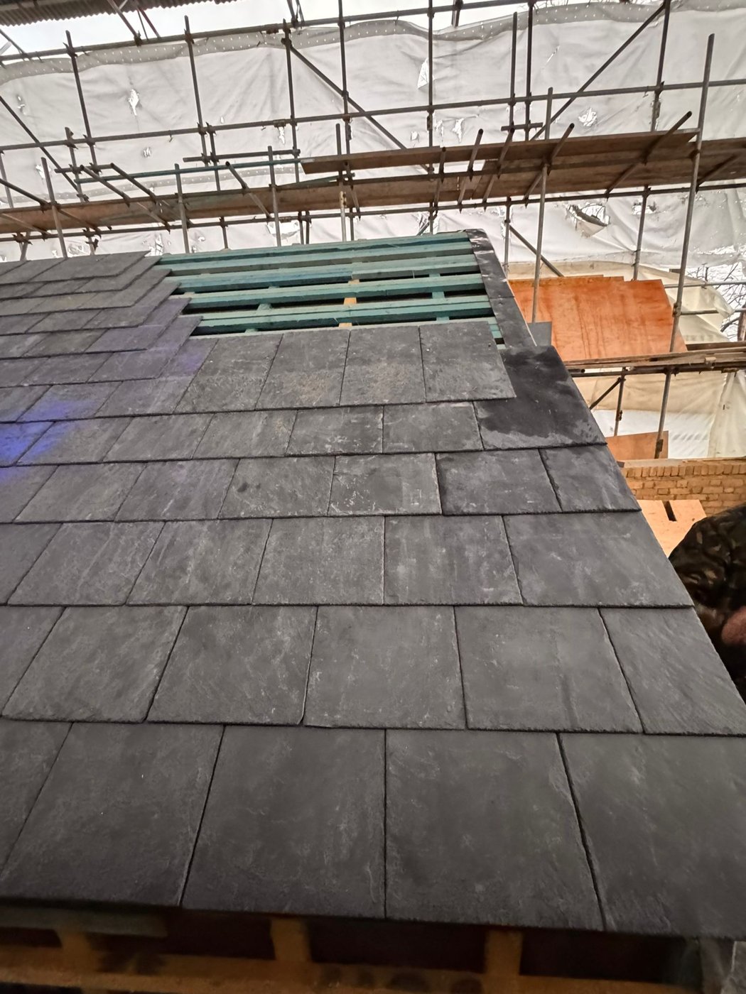 Slate installation